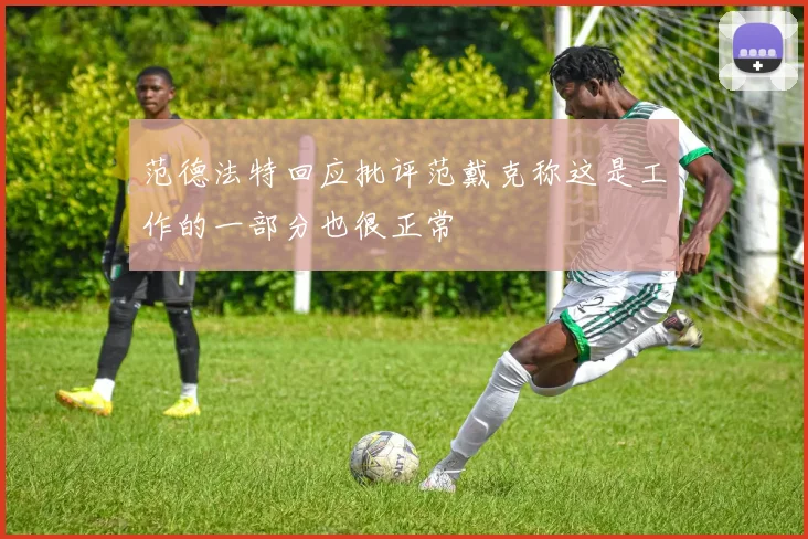 范德法特回应批评范戴克称这是工作的一部分也很正常